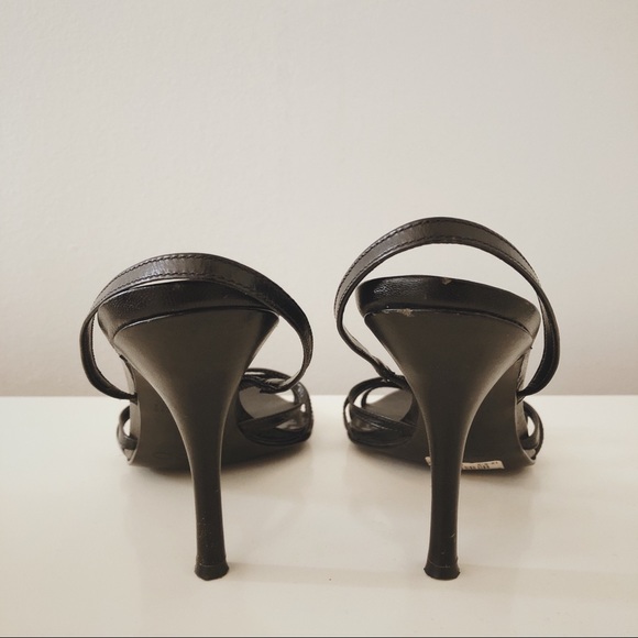 SOLD Black Strappy Heels - Picture 5 of 5